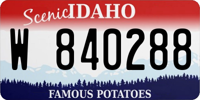 ID license plate W840288