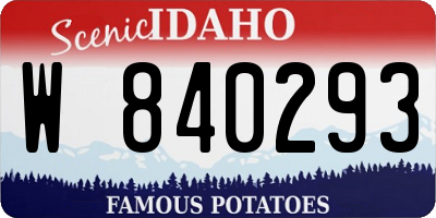 ID license plate W840293