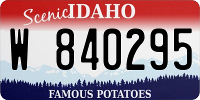 ID license plate W840295