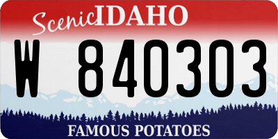 ID license plate W840303