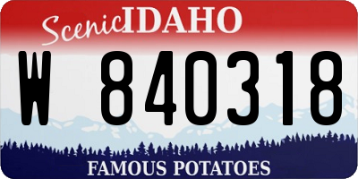 ID license plate W840318