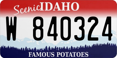 ID license plate W840324