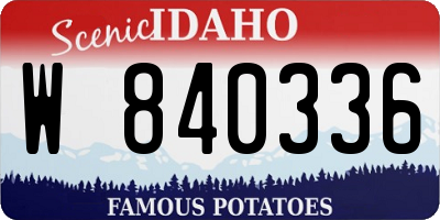 ID license plate W840336