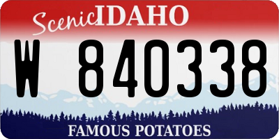 ID license plate W840338