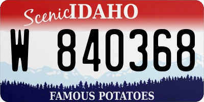 ID license plate W840368