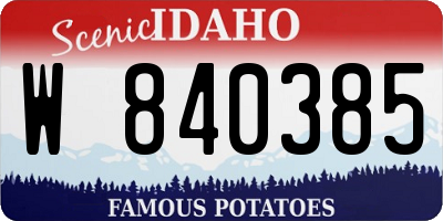 ID license plate W840385