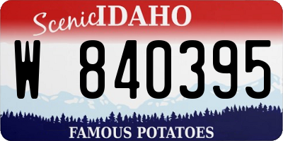 ID license plate W840395