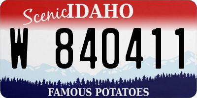ID license plate W840411