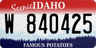 ID license plate W840425
