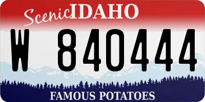 ID license plate W840444