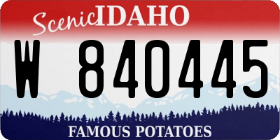 ID license plate W840445