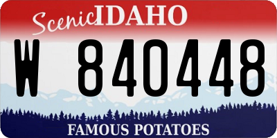 ID license plate W840448