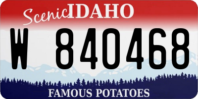 ID license plate W840468