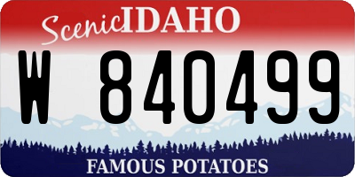 ID license plate W840499