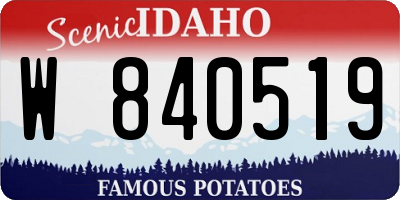 ID license plate W840519