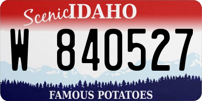 ID license plate W840527
