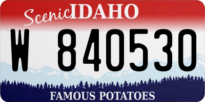 ID license plate W840530