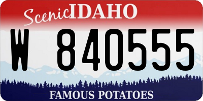 ID license plate W840555