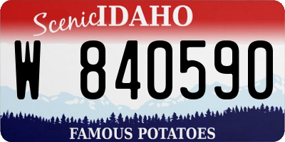 ID license plate W840590