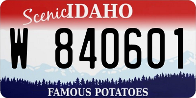 ID license plate W840601