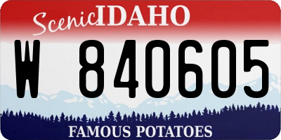 ID license plate W840605