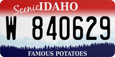 ID license plate W840629