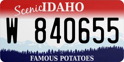 ID license plate W840655