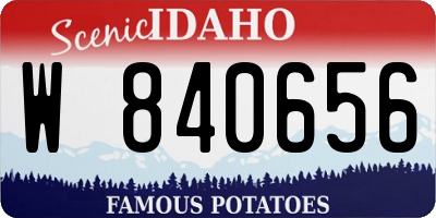 ID license plate W840656