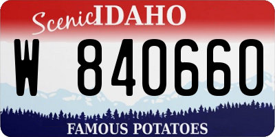 ID license plate W840660