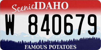 ID license plate W840679