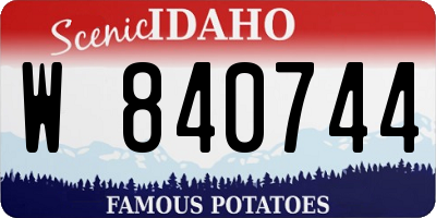 ID license plate W840744