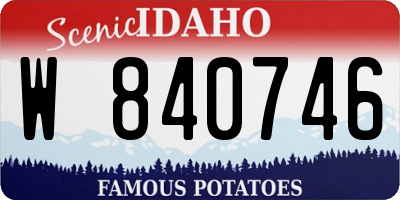 ID license plate W840746