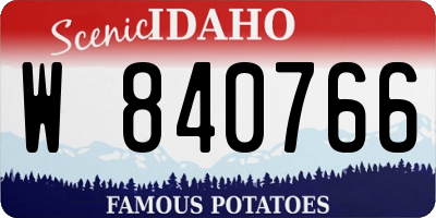 ID license plate W840766