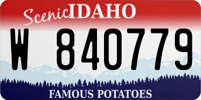 ID license plate W840779
