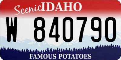 ID license plate W840790