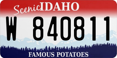 ID license plate W840811