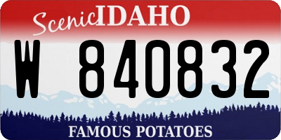 ID license plate W840832
