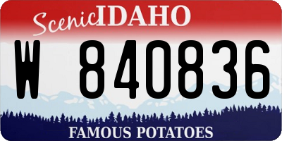 ID license plate W840836