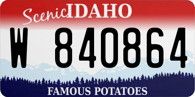 ID license plate W840864