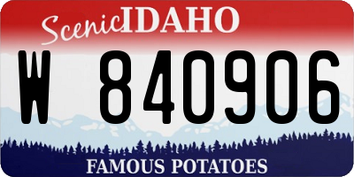 ID license plate W840906