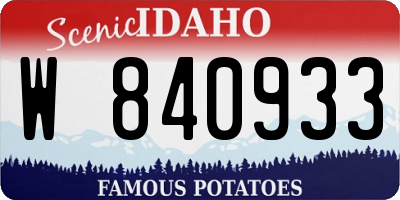 ID license plate W840933