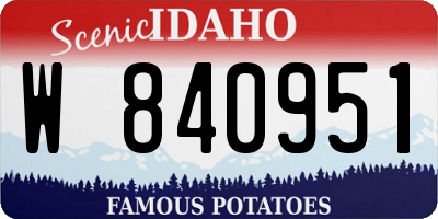 ID license plate W840951