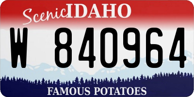 ID license plate W840964