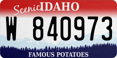 ID license plate W840973