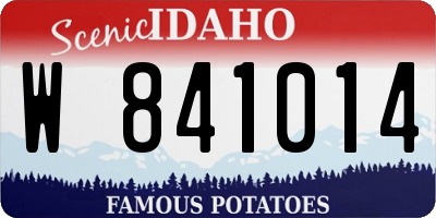 ID license plate W841014