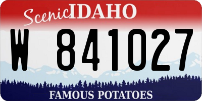 ID license plate W841027
