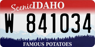 ID license plate W841034