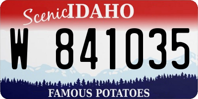 ID license plate W841035