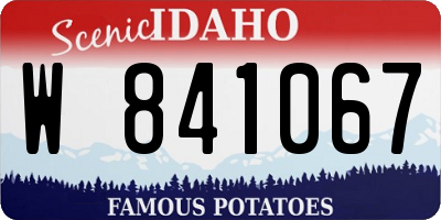 ID license plate W841067