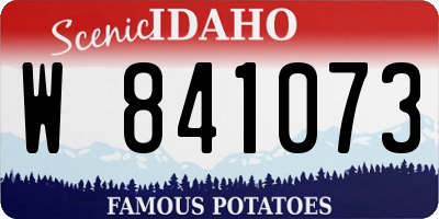 ID license plate W841073